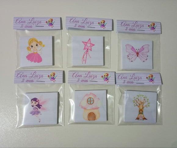 Jogo da Memória Brinde Personalizado Tema Fadas