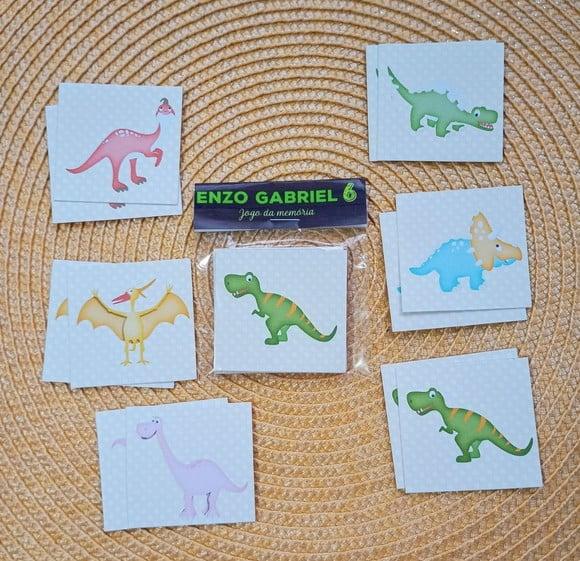 Jogo da Memória Dinossauros Brinde Personalizado