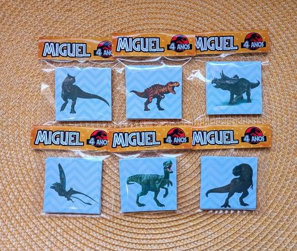 Jogo da Memória Dinossauros Jurassic Brinde Personalizado