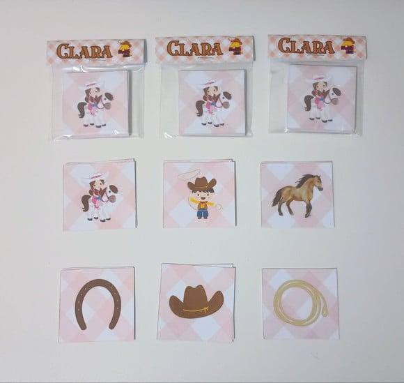 Jogo da Memória Cowgirls Brinde Personalizado