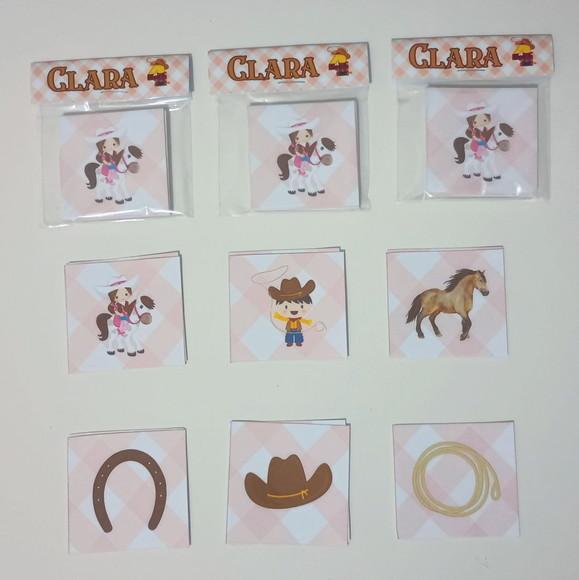 Jogo da Memória Cowgirls Brinde Personalizado