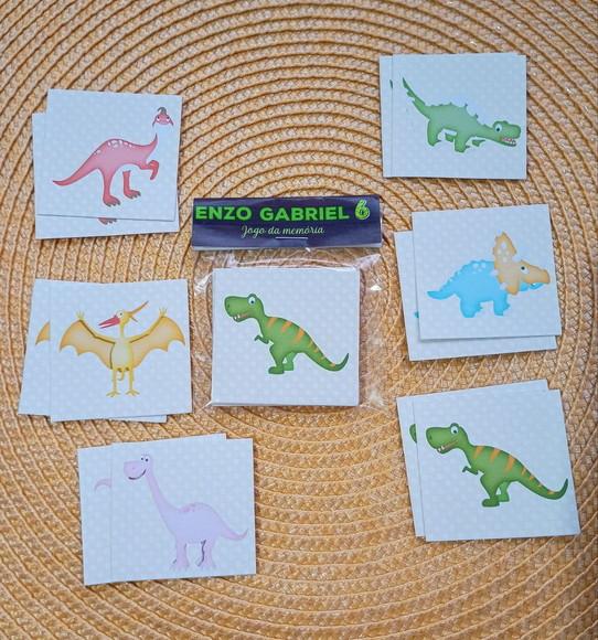 Jogo da Memória Dinossauros Brinde Personalizado