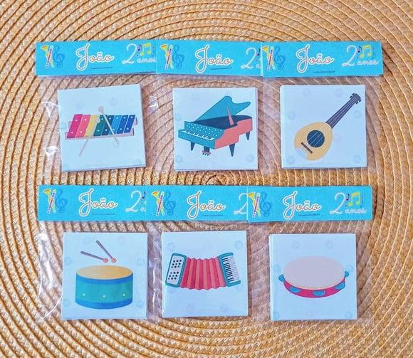 Jogo da Memória Instrumentos Lembrancinha Personalizada