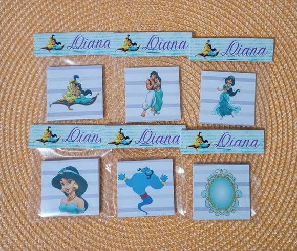 Jogo da Memória Jasmine Lembrancinha Personalizada