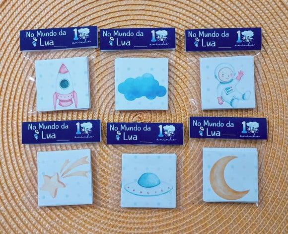 Jogo da Memória no Mundo da Lua Brinde Personalizado