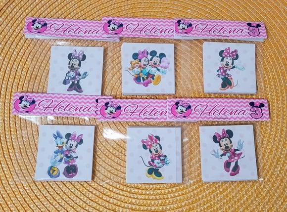 Jogo da Memória Minnie Rosa Brinde Personalizado