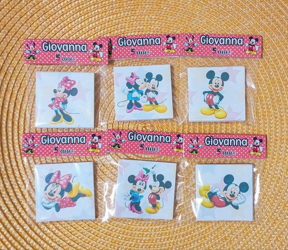 Jogo da Memória Mickey e Minnie Lembrancinha Personalizada