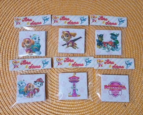 Jogo da Memória Patrulha Canina Rosa Brinde Personalizado