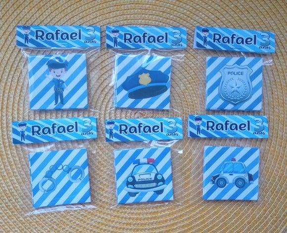 Jogo da Memória Policial Lembrancinha Personalizada