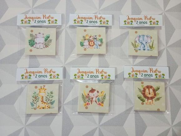 Jogo da Memória Safari Brinde Festa Infantil Personalizado