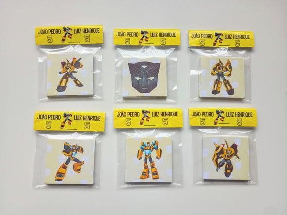 Jogo da Memória Tema Bumblebee Brinde Personalizado