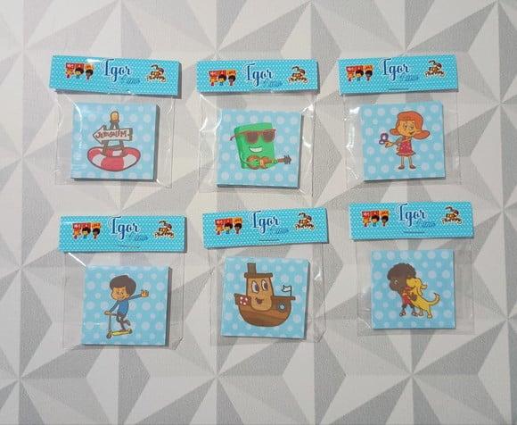 Jogo da Memória Três Palavrinhas Menino Brinde Personalizado