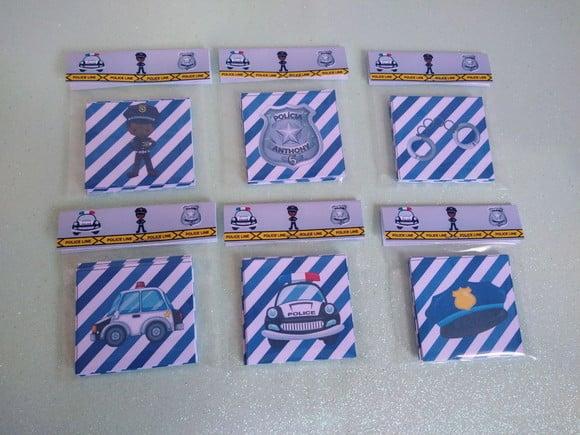 Jogo da Memória Tema Polícia Brinde Personalizado