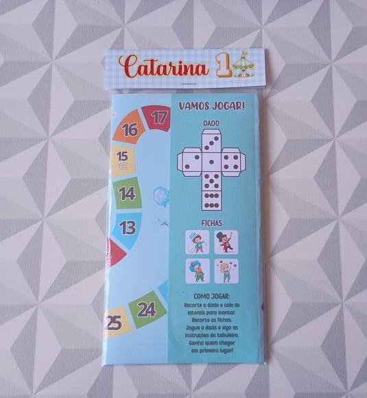 Jogo de Tabuleiro Brinde Personalizado Festa Infantil Circo