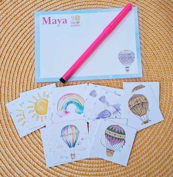 Kit 5 Brindes Aniversário Infantil - Tema Balões