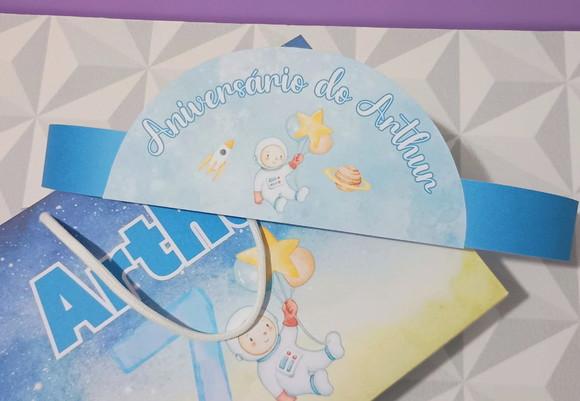 Kit Festa na Escola Personalizado Tema Astronauta