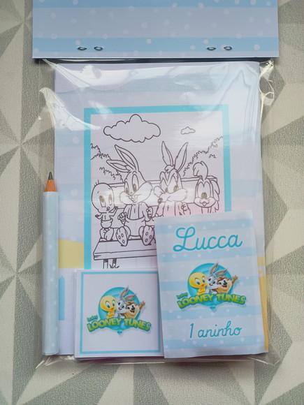 Kit Lembrancinha Festa Infantil Baby Looney Tunes