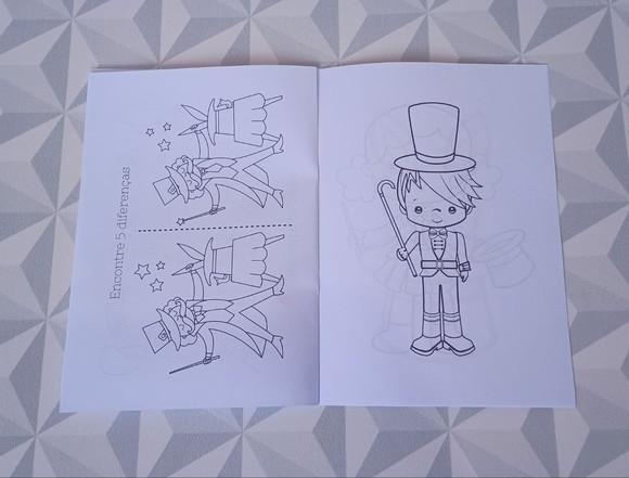 Kit Livro de Colorir Lembrancinha Festa Infantil Tema Circo