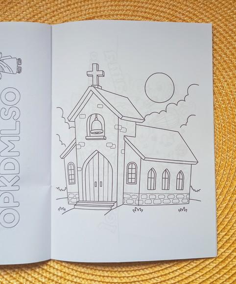 Livrinho de Colorir Cristão Brinde Personalizado