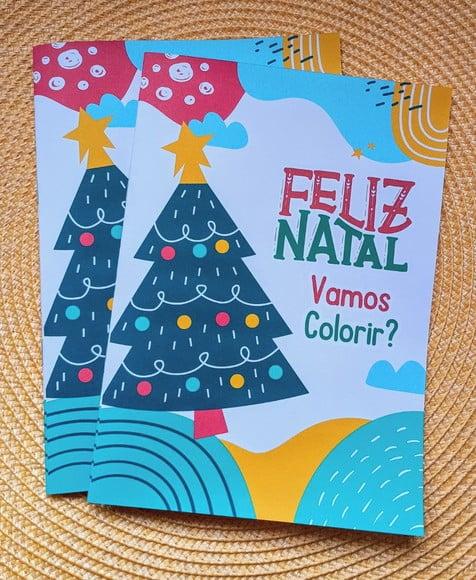 Livrinho de Colorir Lembrancinha Infantil de Natal