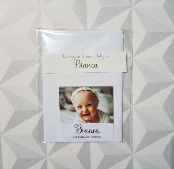 Lembrança de Batizado Kit Livrinho de Orações + Imã c/ Foto