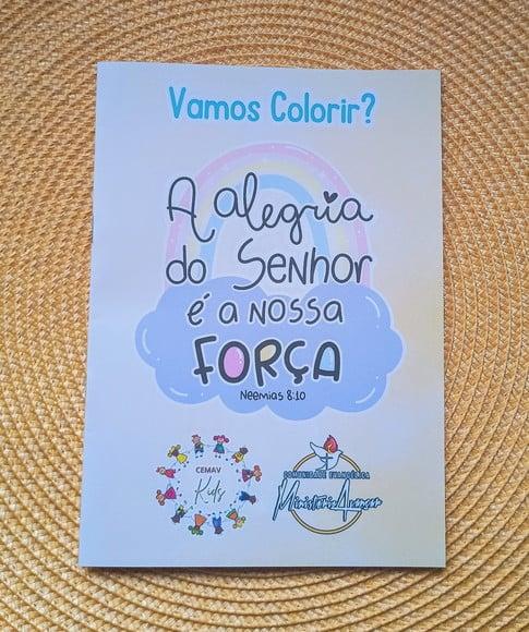 Livrinho de Colorir Cristão Brinde Personalizado