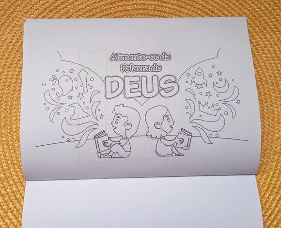 Livrinho de Colorir Cristão Brinde Personalizado