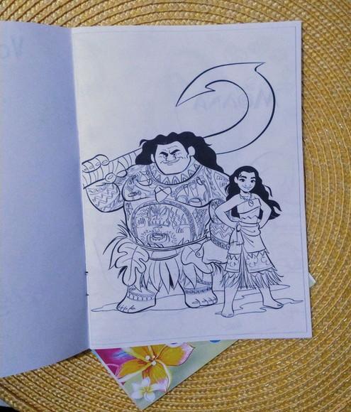 Livrinho de Colorir Lembrancinha Personalizada Moana