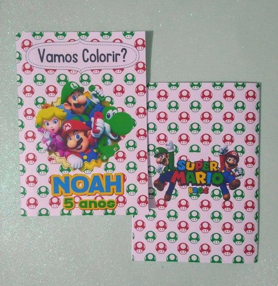 Livrinho de Colorir Mario Bros