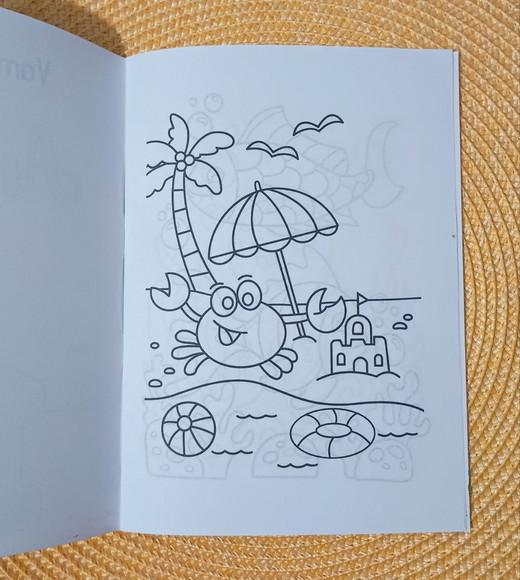 Livrinho de Colorir Fundo do Mar Brinde Personalizado