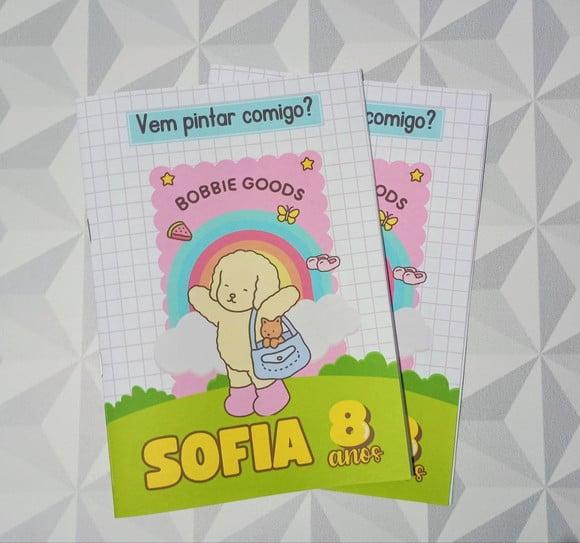 Livrinho de Colorir Tema Bobbie Goods Brinde Personalizado