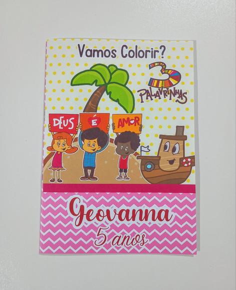 Livrinho de Colorir Três Palavrinhas