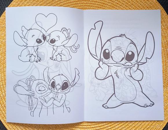 Livrinho de Colorir Tema Stitch e Angel Brinde Personalizado