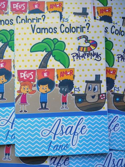 Livrinho de Colorir Três Palavrinhas
