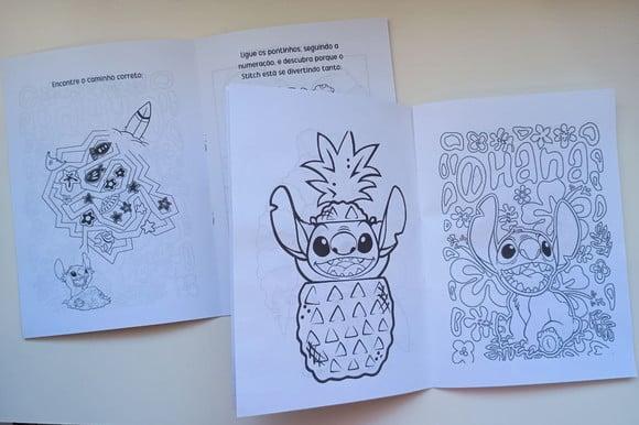 Livrinho de Colorir Tema Stitch Brinde Personalizado
