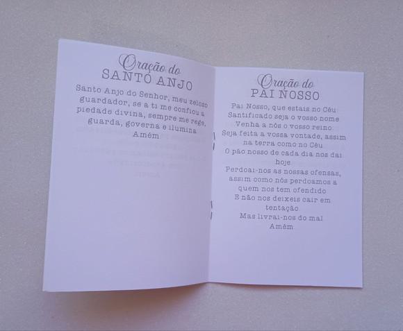 Livrinho de Orações Católicas Lembrança Personalizada