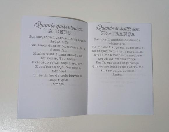 Livrinho de Orações Evangélicas Lembrança Personalizada