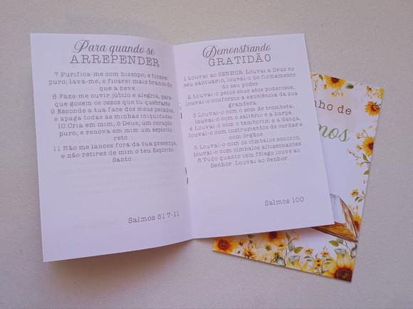 Livrinho de Orações dos Salmos Lembrança Personalizada