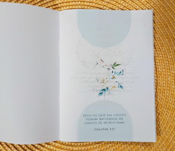 Livrinho de Orações Lembrança Personalizada Batismo