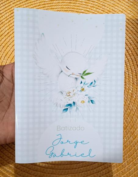 Livrinho de Orações Lembrança Personalizada Batismo