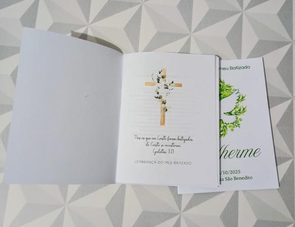 Livrinho de Orações Lembrança Personalizada para Batizado