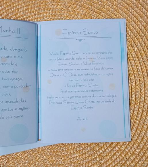 Livrinho de Orações Lembrancinha de Batismo Batizado