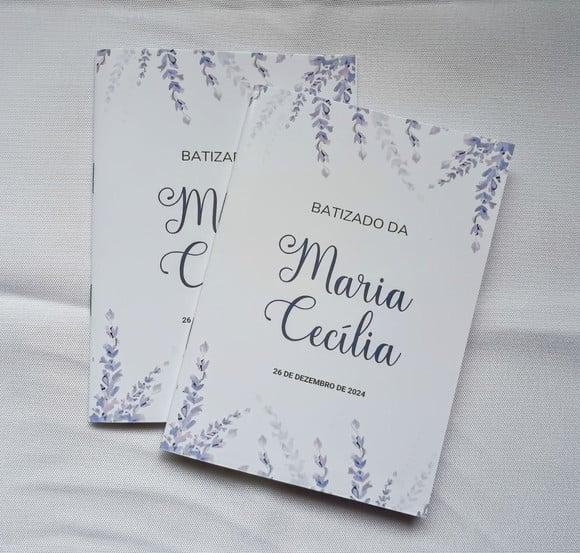 Livrinho de Orações Personalizado - Tema Lavanda Lilás