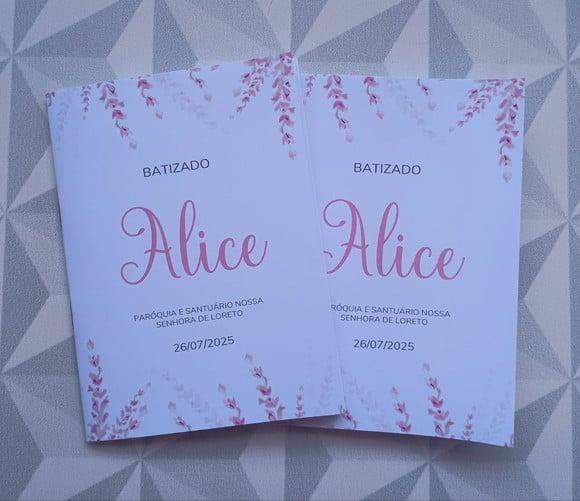 Livrinho de Orações Personalizado - Tema Lavanda Rosa
