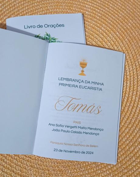 Livrinho de Orações Lembrancinha Primeira Eucaristia