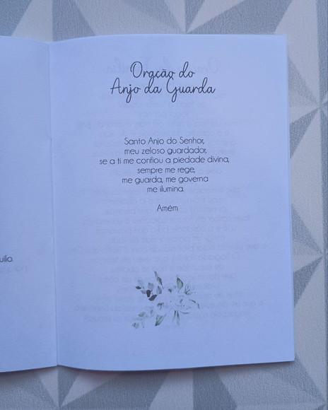 Livrinho de Orações Personalizado - Tema Lavanda Rosa
