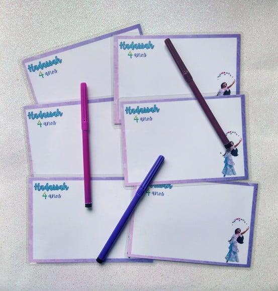 Lousa Personalizada Plastificada 15x10 Isabela Encanto