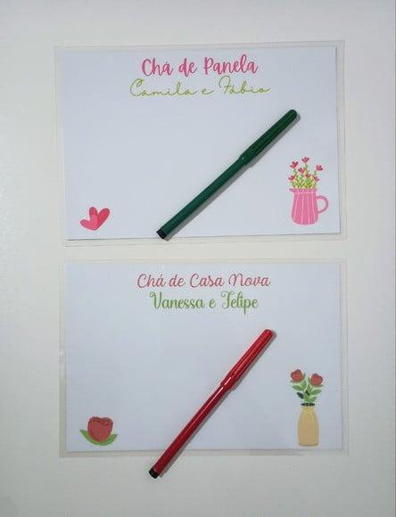 Lousa Personalizada com Imã Lembrança Chá de Panela
