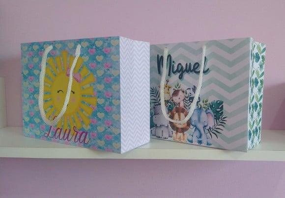 Sacola de Papel Personalizada para Festa Infantil 15a x 20l