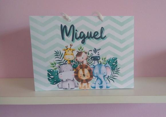 Sacola de Papel Personalizada para Festa Infantil 15a x 20l